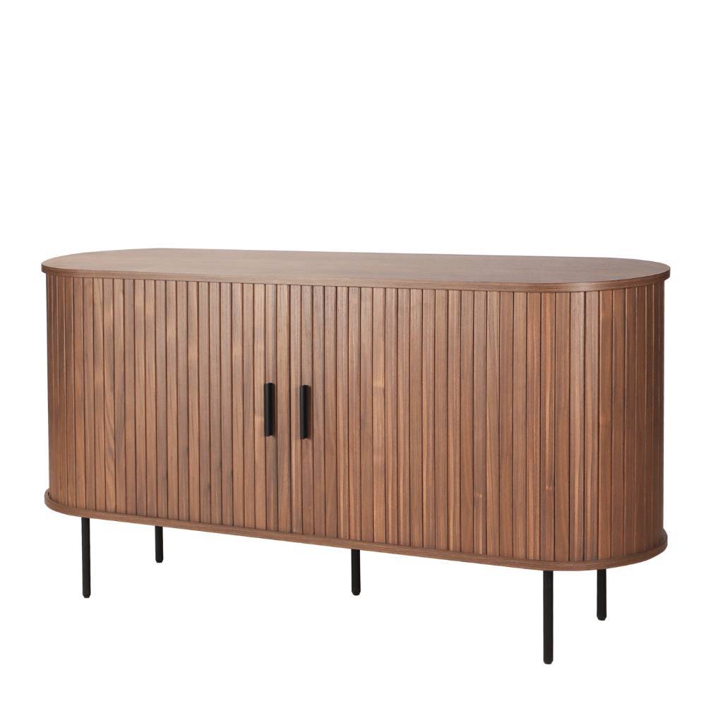 Ovales Sideboard mit Schiebetüren - Arura