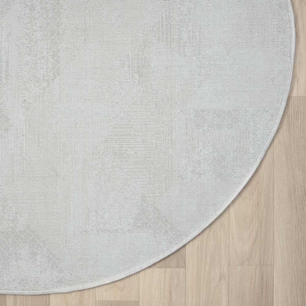 Teppich in Rund - Creme und Beige - Anita