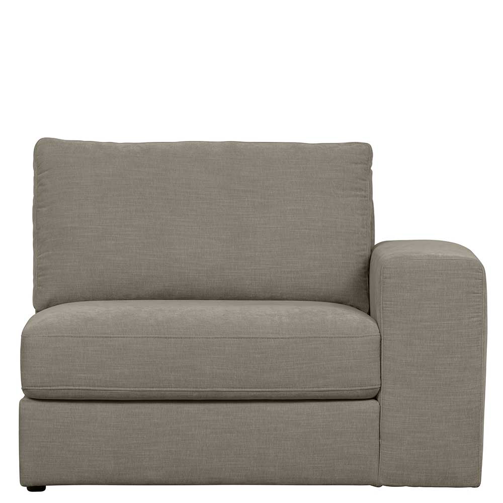 Couchmodul mit Armlehne rechts in Grau - Gregg