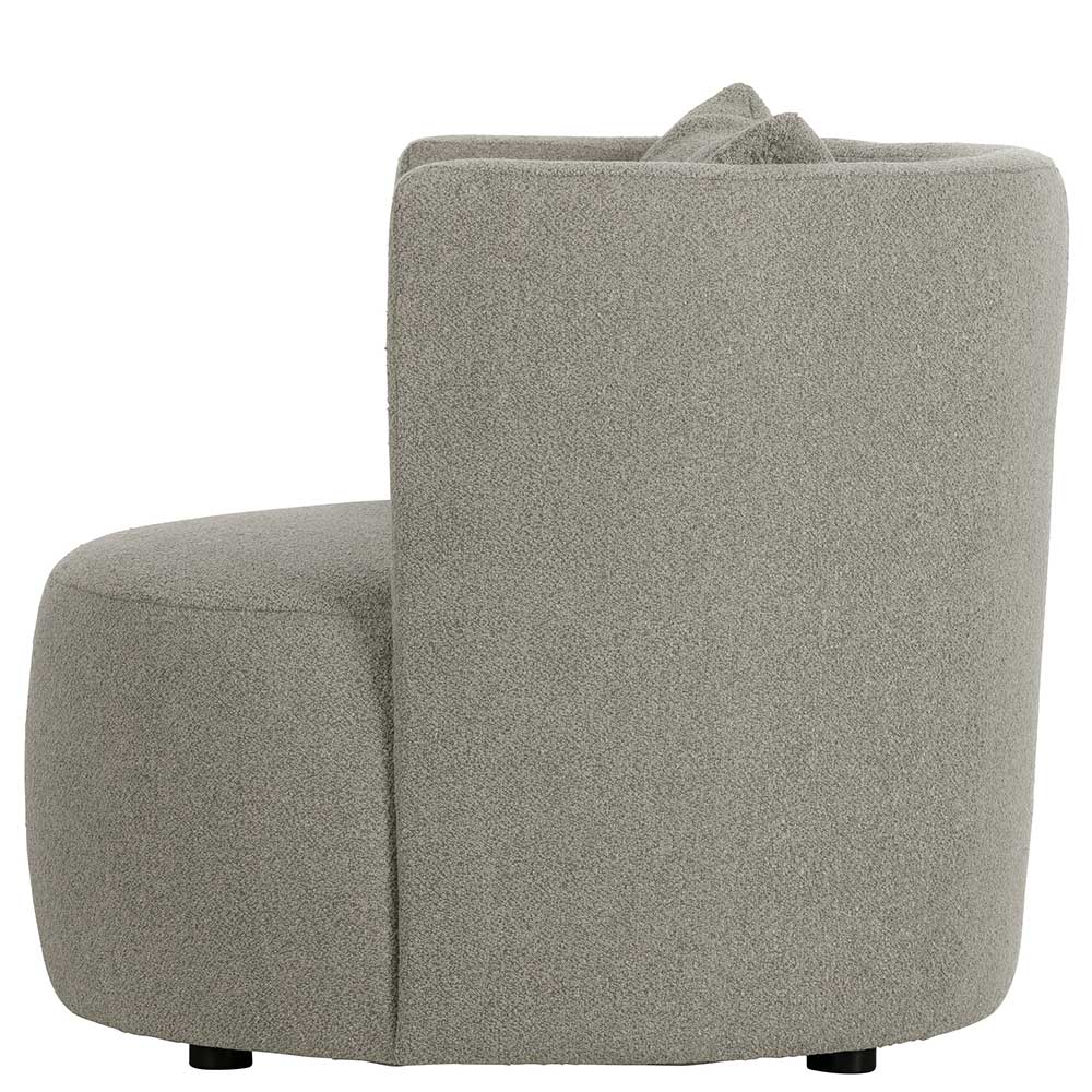 Wohnzimmer Sessel in hellem Grau Buklee - Highlamp
