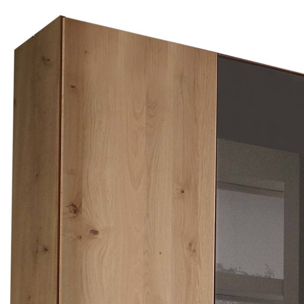 7-türiger Schlafzimmerschrank in Eiche Bianco - Vutonia