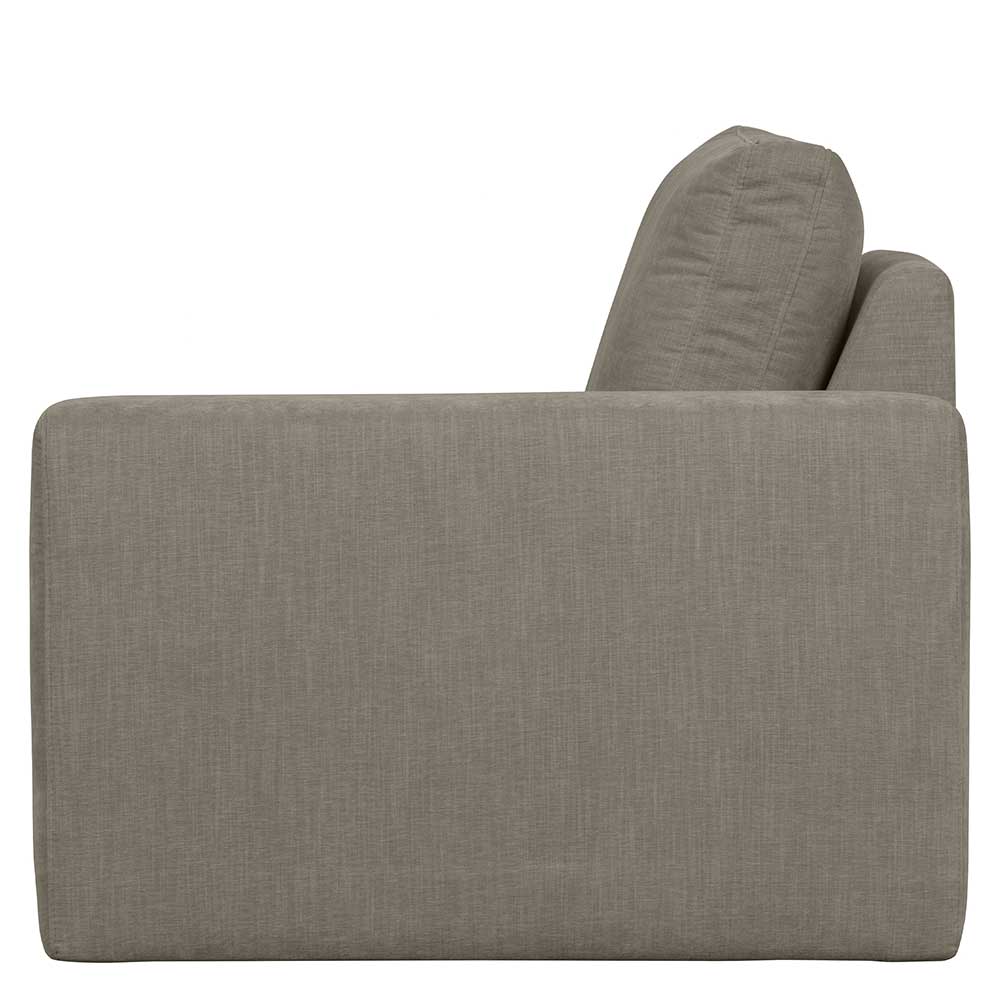Couchmodul mit Armlehne rechts in Grau - Gregg