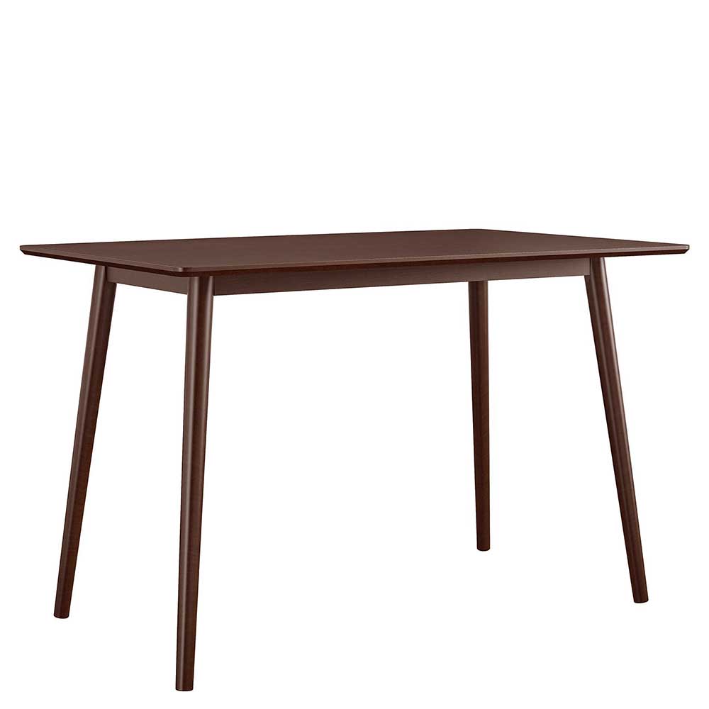 Rechteckiger Schreibtisch 121x60cm in Walnussoptik freigestellt – Despelin