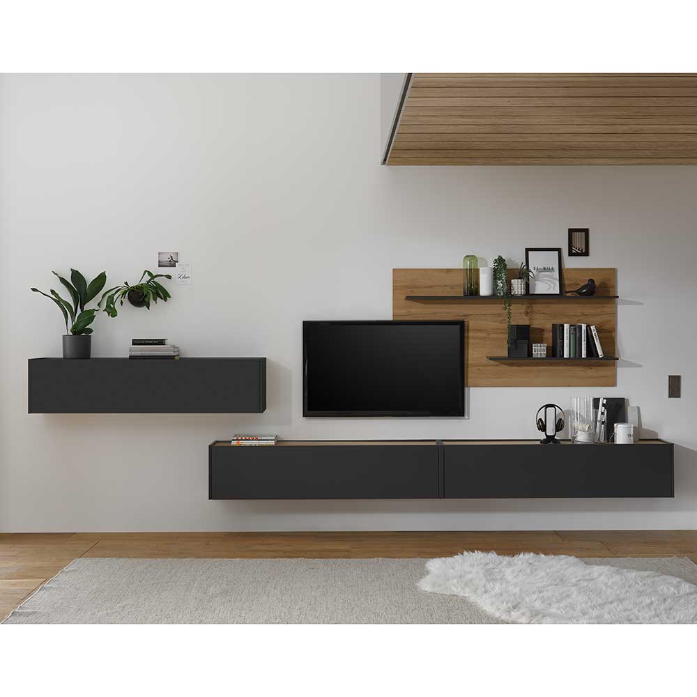 Wohnzimmermöbel Set 450 cm breit - Ahilav (vierteilig)