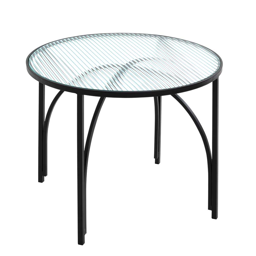Beistelltisch mit Strukturglas Platte - Zither
