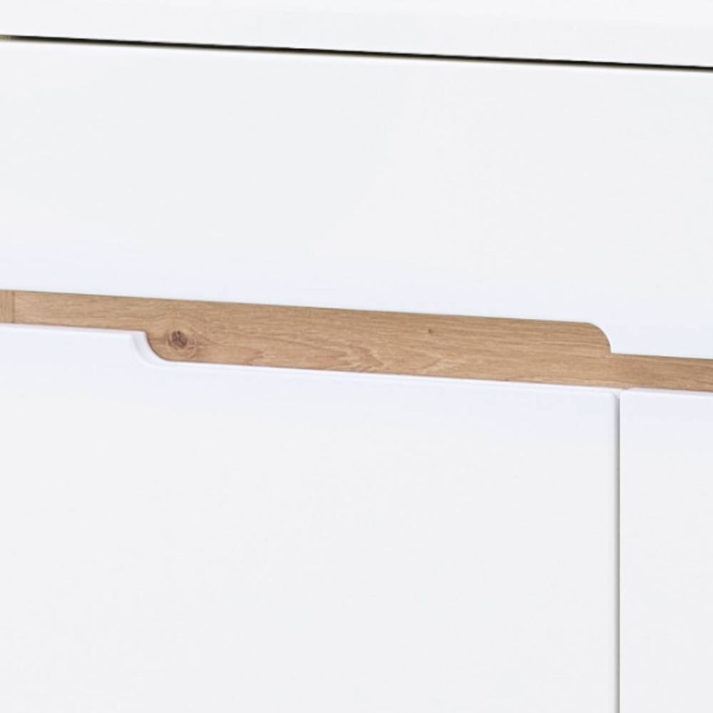 Dielen Vertiko in Weiß - Anesto