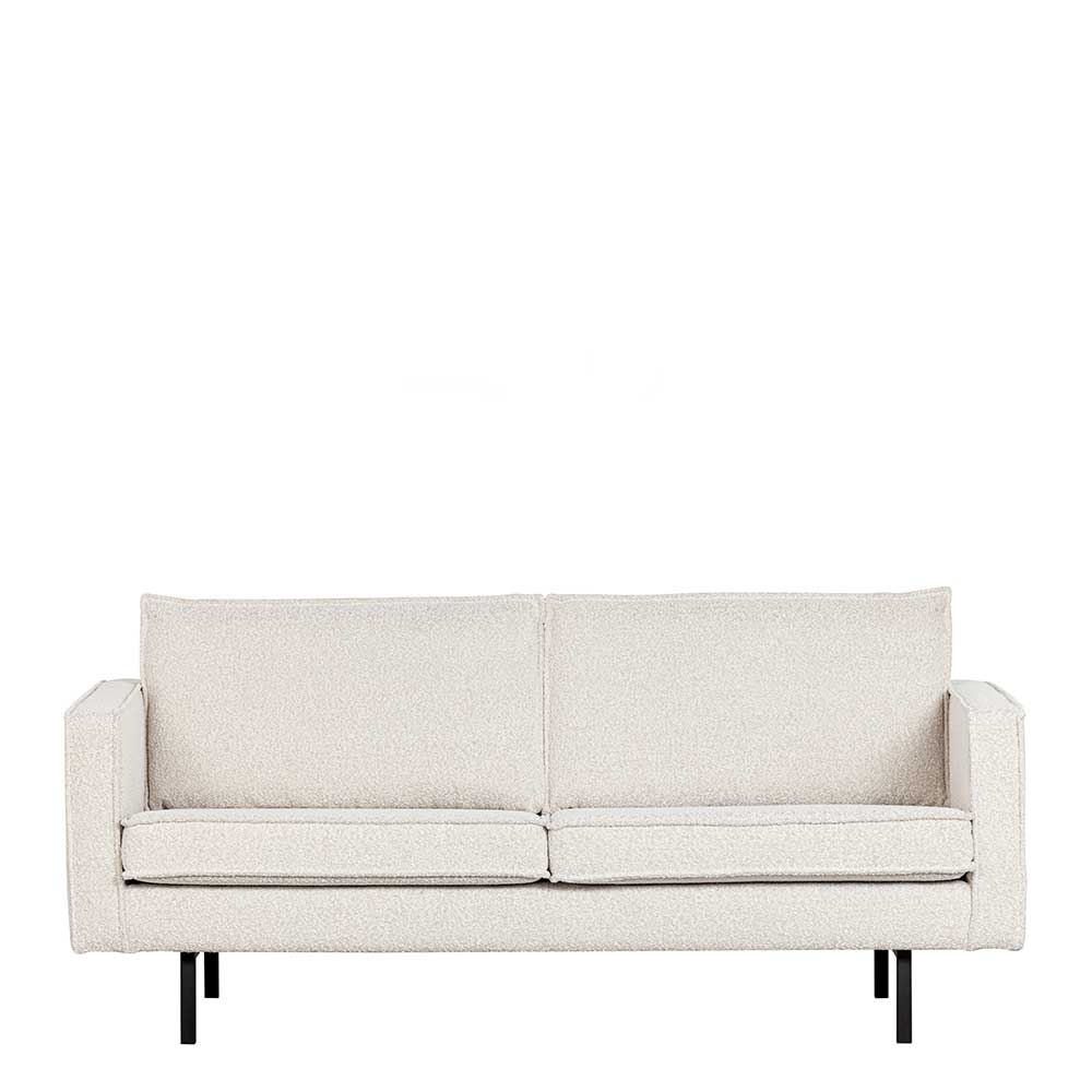 Zweisitzer Wohnzimmercouch in Beige Boucle - Elisa