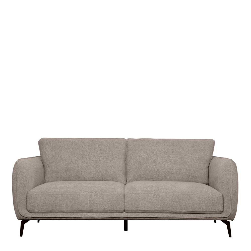 Federkernsofa in Beige Stoffbezug - Ordinia