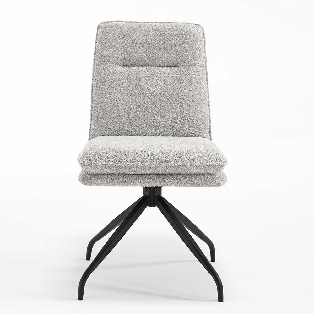 Design Esstisch Drehstuhl in Grau - Regison (2er Set)