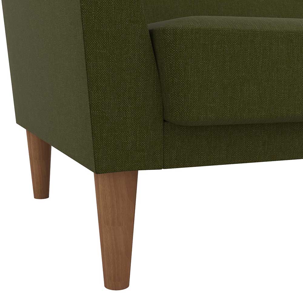 Sofa mit Bettfunktion in Oliv Grün - Limkel