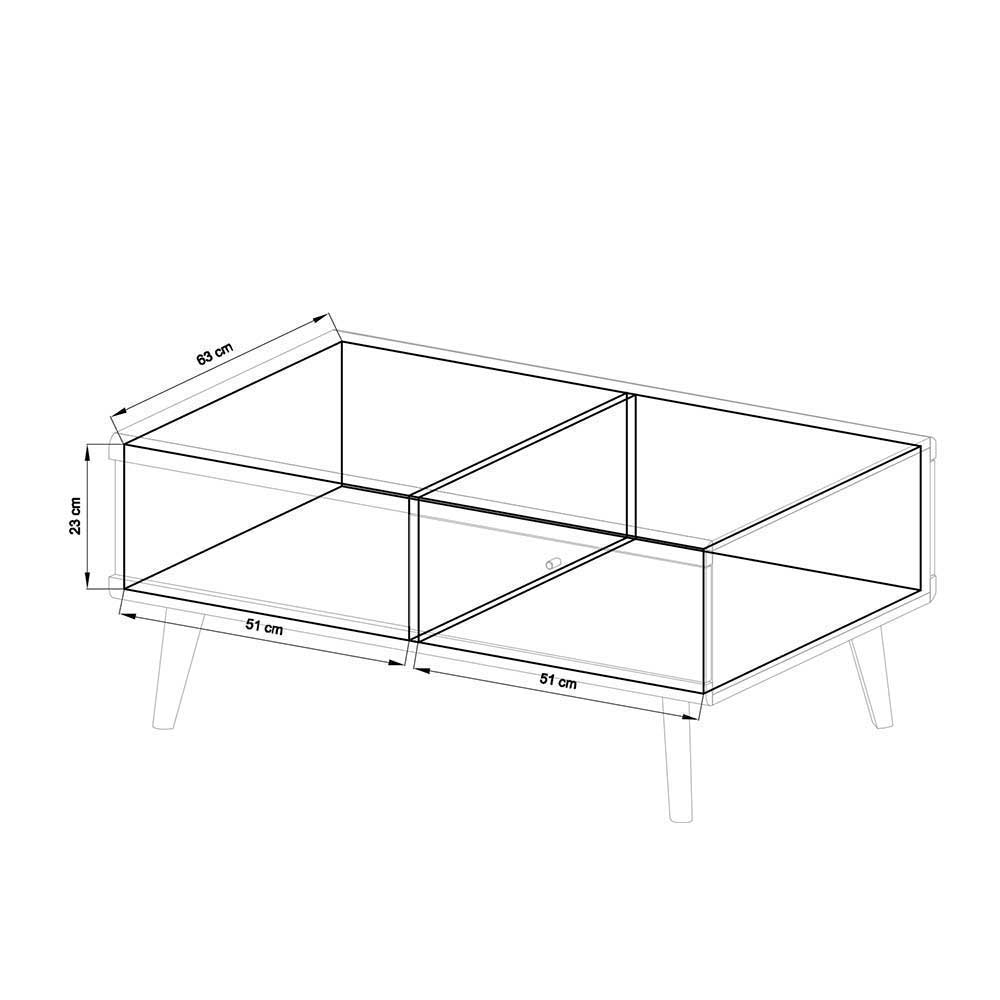 Zweifarbiges Wohnzimmer Möbel Set - Cablos (sechsteilig)