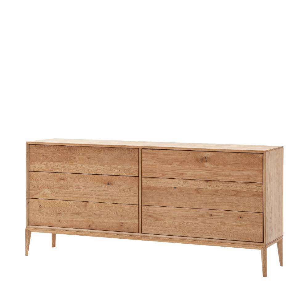 Eiche Sideboard mit sechs Schubladen - Lamia