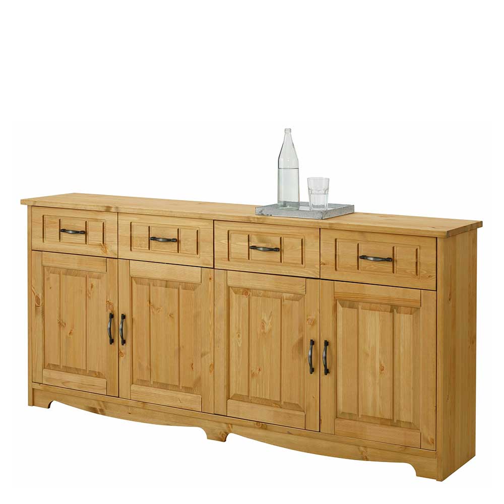 194x89x37 Holz Sideboard aus Kiefer Natur - Vanpos