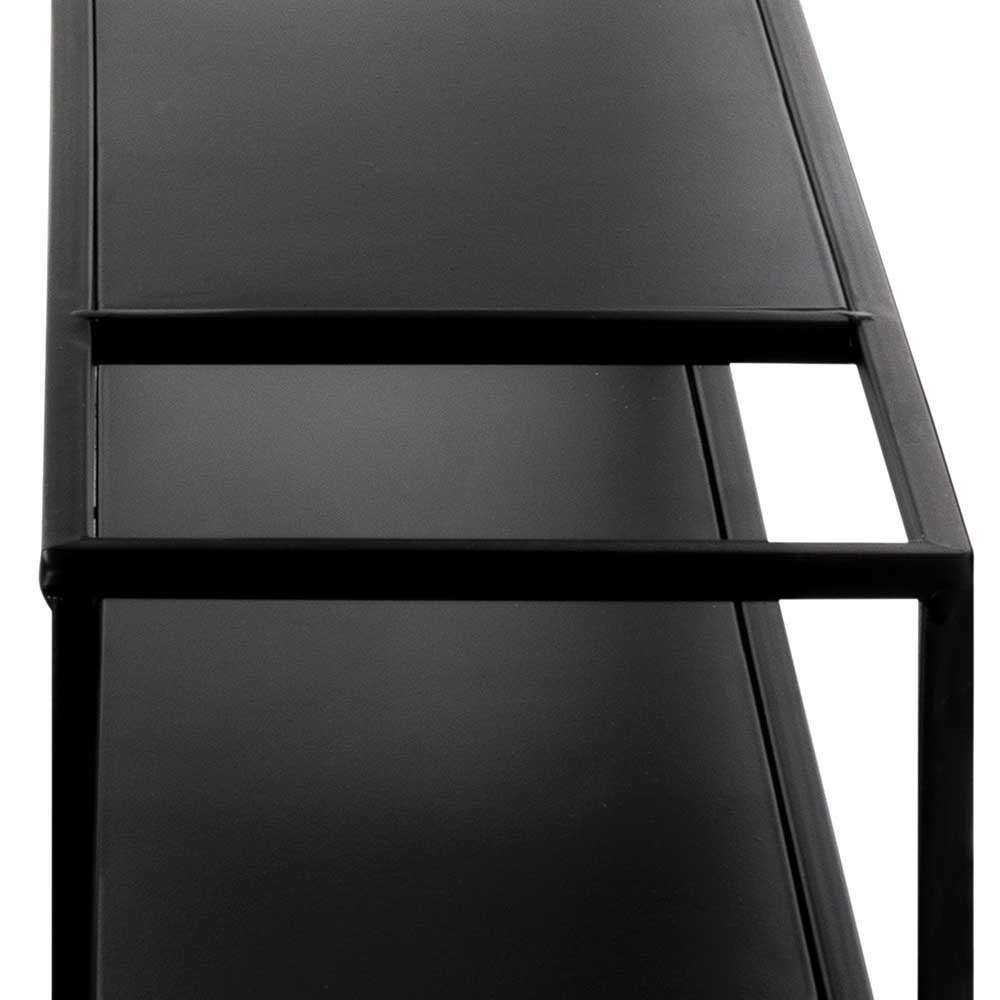 Schwarze Wandregale Set - Mikene (zweiteilig)