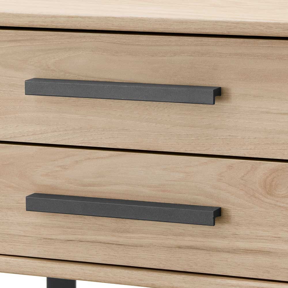 Loft Doppelbett & Schwebetüren Schrank - Licruva (vierteilig)