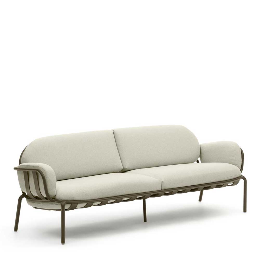 Modernes Loungesofa für Terrasse und Balkon mit Metallgestell – Ocna