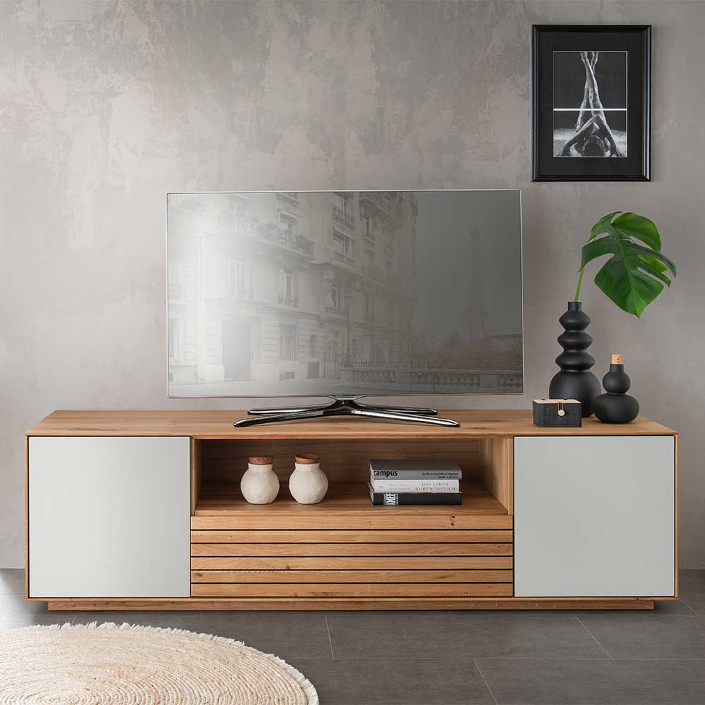 TV Lowboard aus Asteiche Massivholz - Zonga