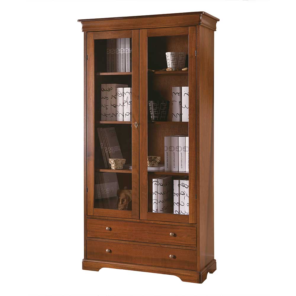 94x179x38 Vitrinenschrank im klassischen Stil - Lemerzi