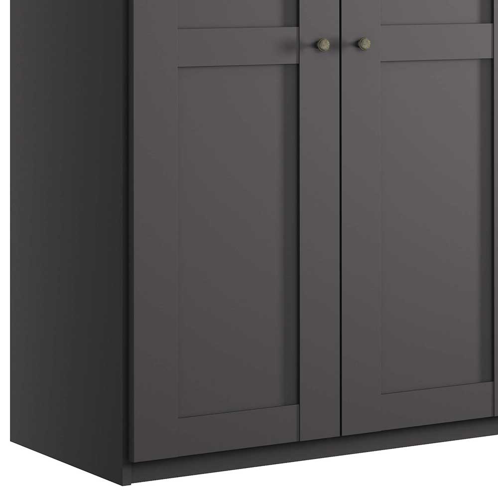 Kombi-Schlafzimmerschrank in Dunkelgrau - Mataram
