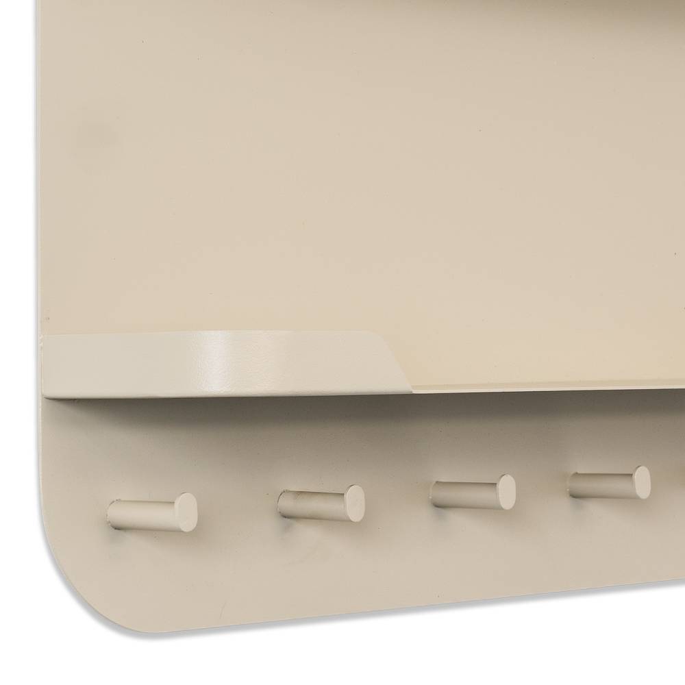 Kompakte Wandgarderobe in Cremeweiß - Airan