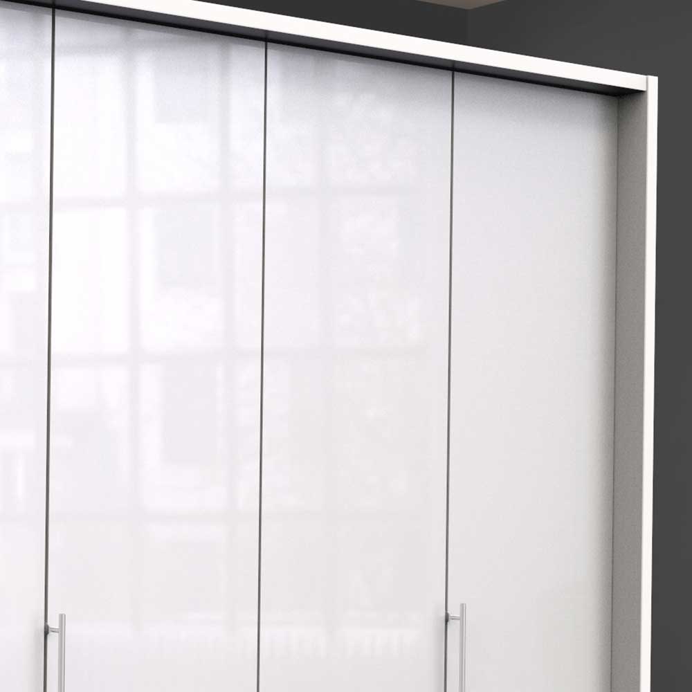 Kleiderschrank mit 3m Länge in Weiß - Dolienca
