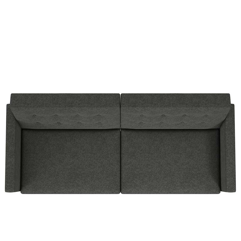 Schlafcouch in Grau Stoffbezug - Croadiva