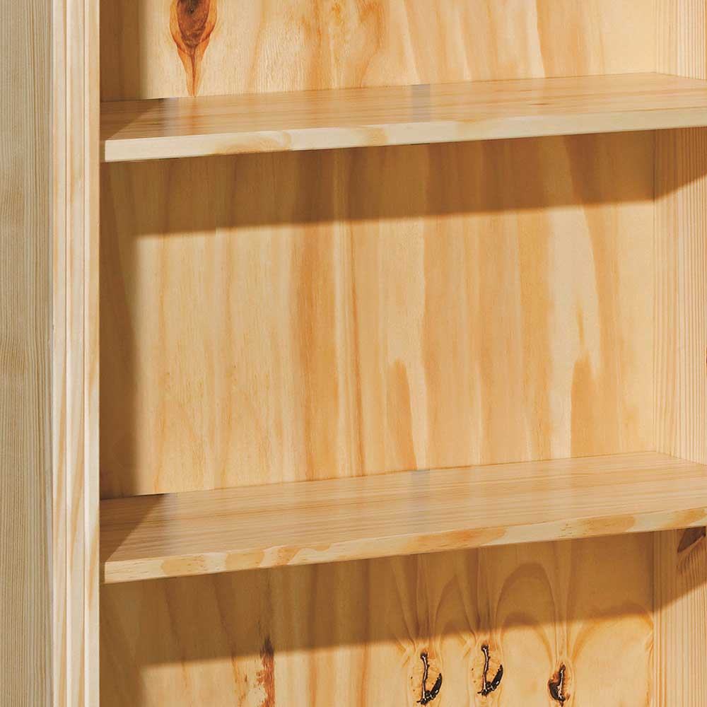 77x180x30 Landhaus Bücherregal mit Kugelfüßen - Kascanu
