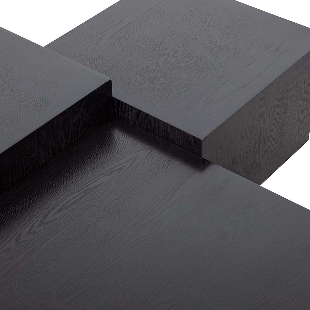 3-Satz-Tisch Couchtisch in Schwarz - Comanos (dreiteilig)