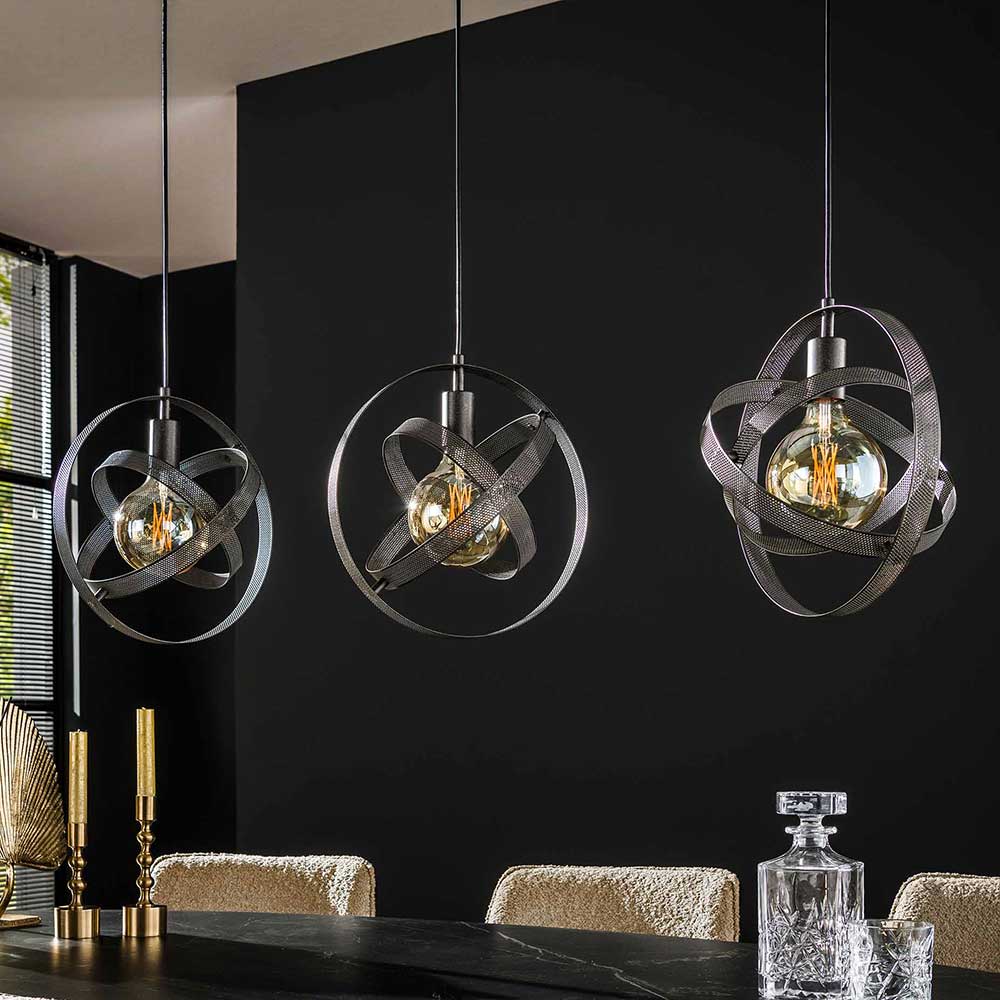 Design-Pendelleuchte mit drei Schirmen - Jandaria