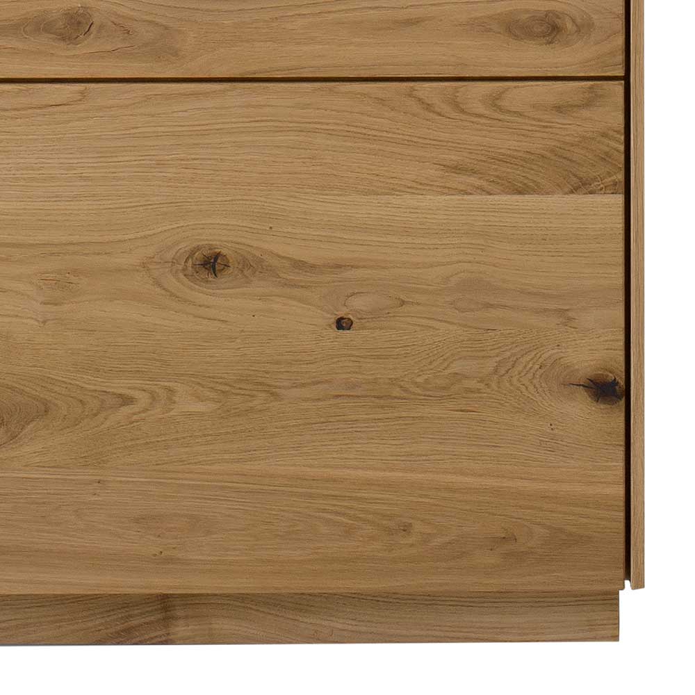 1-türige Highboard Vitrine aus Wildeiche - Millena