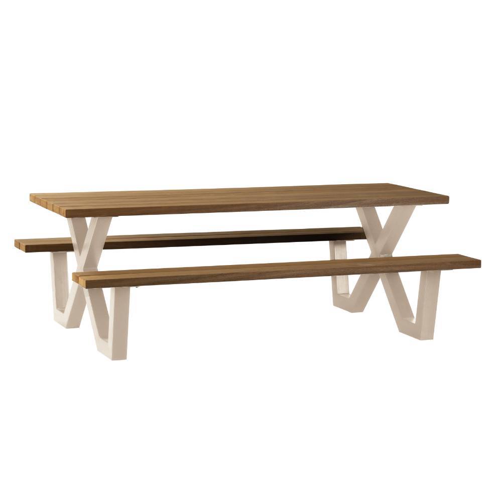 Picknicktisch aus Abachi Holz - Masicuri