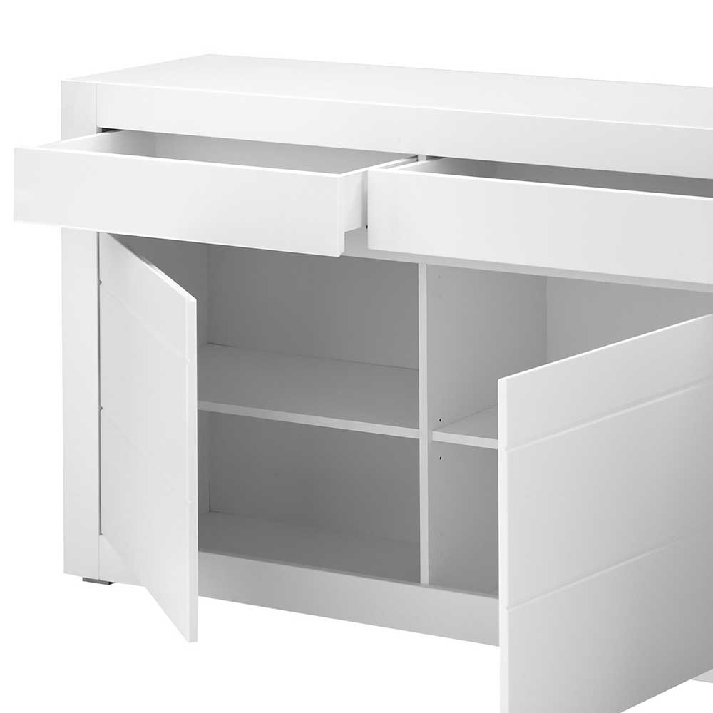 Weißes Sideboard mit 217 cm Breite - Ilana