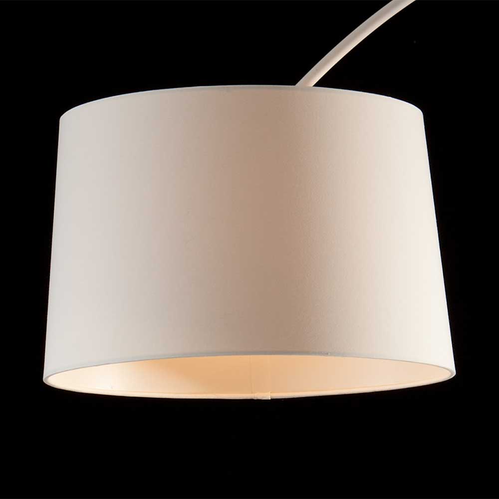 40x205x135 Bogen Stehlampe mit Stoffschirm - Zyanavo