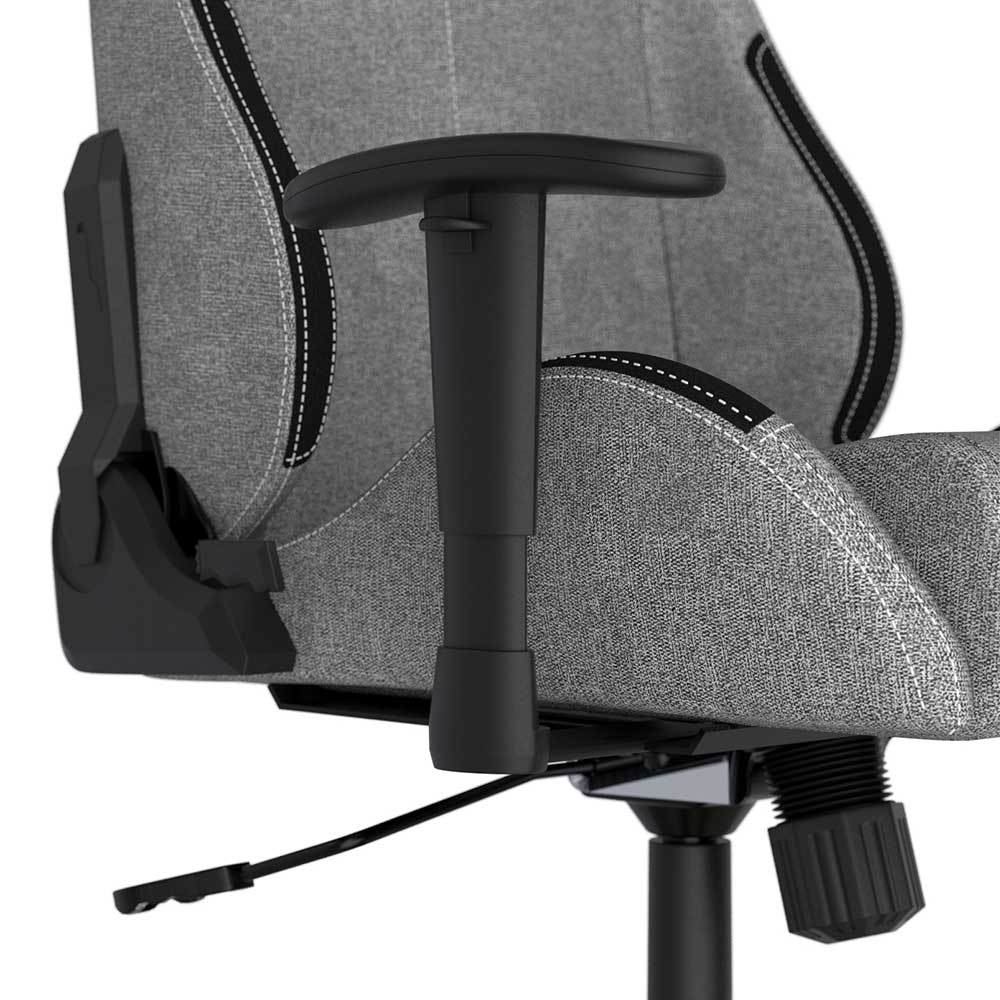 Grauer Gaming Computerstuhl mit Lendenwirbelstütze - Graland