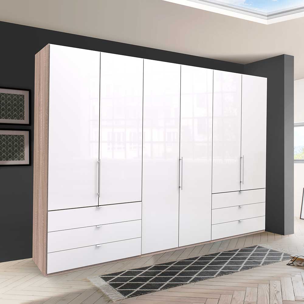 3m Kleiderschrank mit Metallgriffen - Bosays I