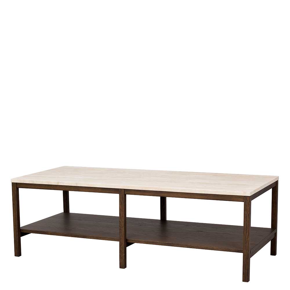 Travertin Wohnzimmertisch in Beige - Ladidas
