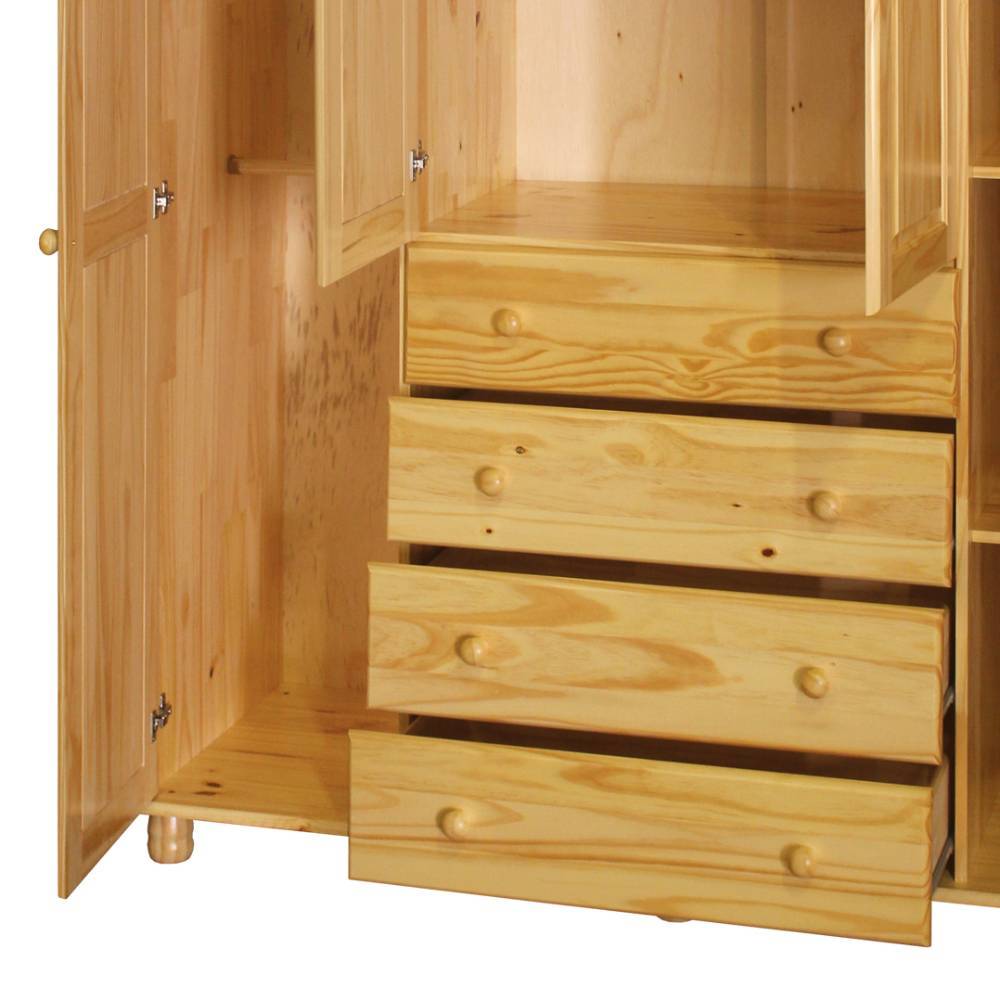 Landhaus Kleiderschrank aus Kiefernholz - Lajuna