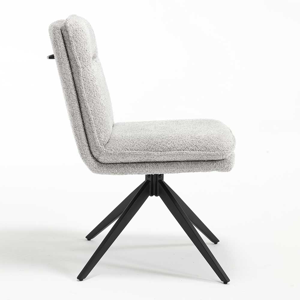 Drehbare Esstischsstühle in Grau - Space (2er Set)
