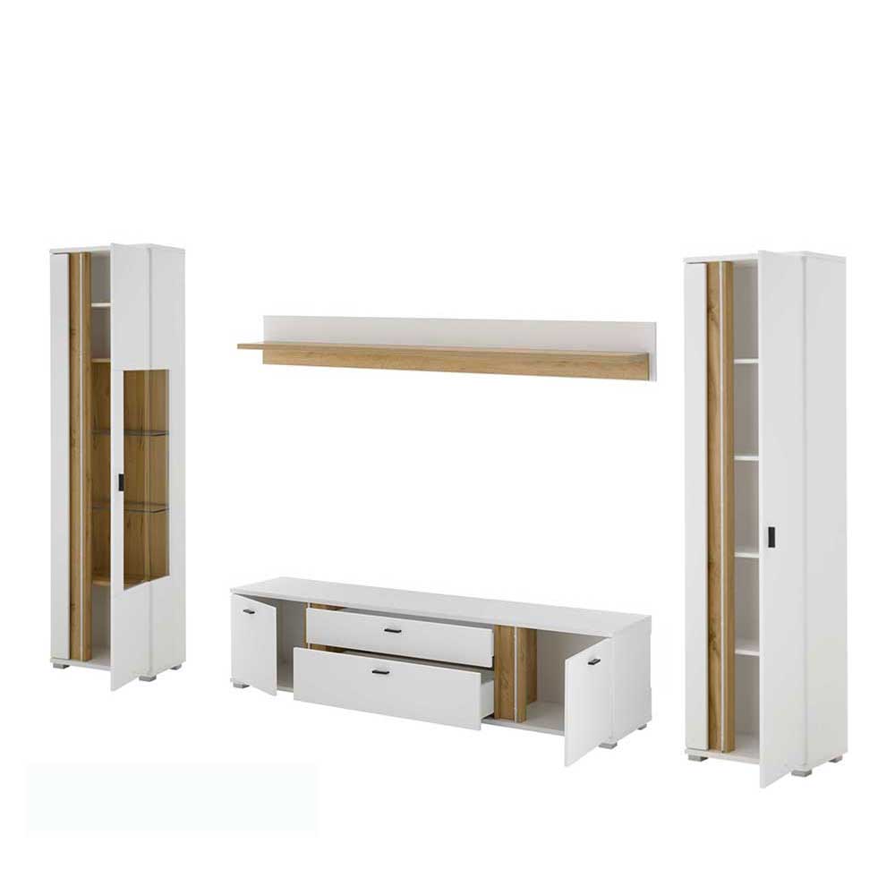 Design Wohnwand Möbelset - Racelyn (vierteilig)