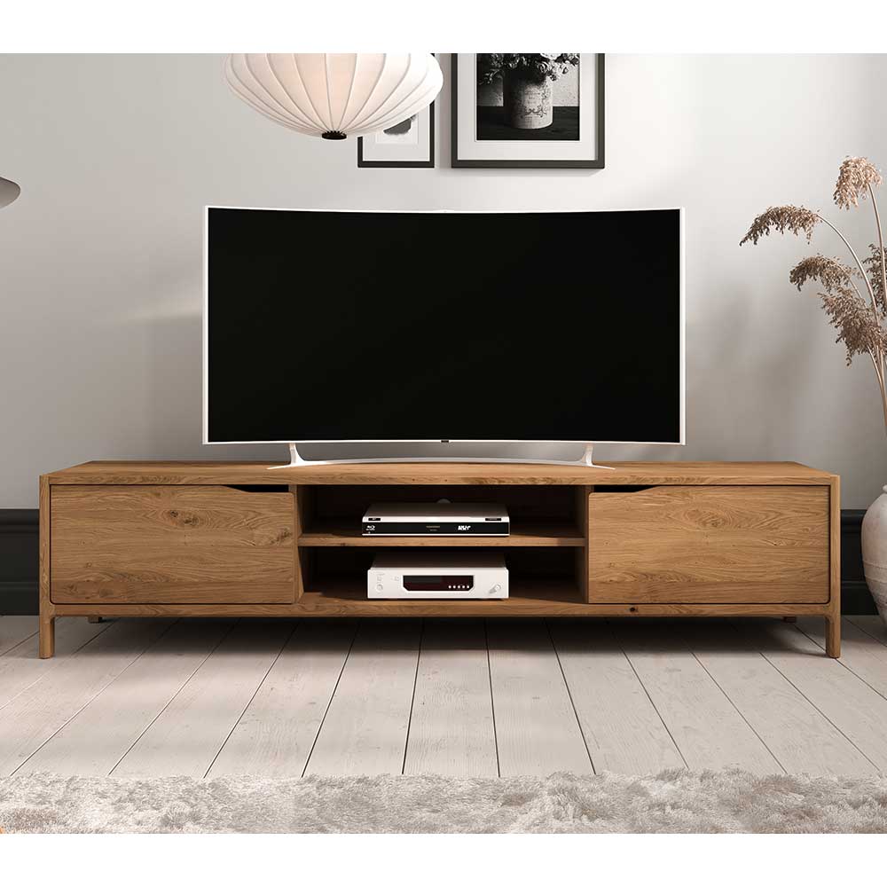 Wildeiche TV Lowboard 200 cm breit - Laida