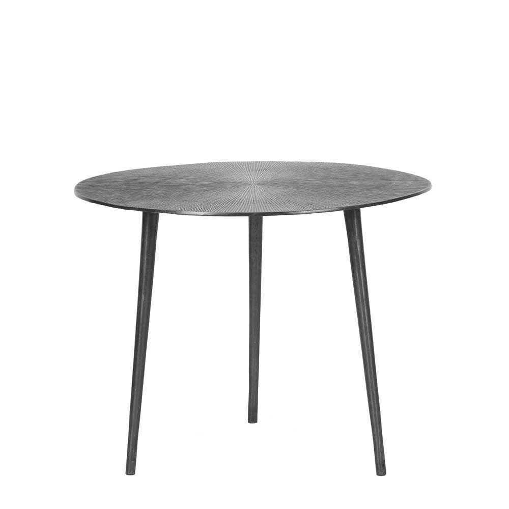 Drei Beistelltische in Grau Antik Finish - Leak (dreiteilig)
