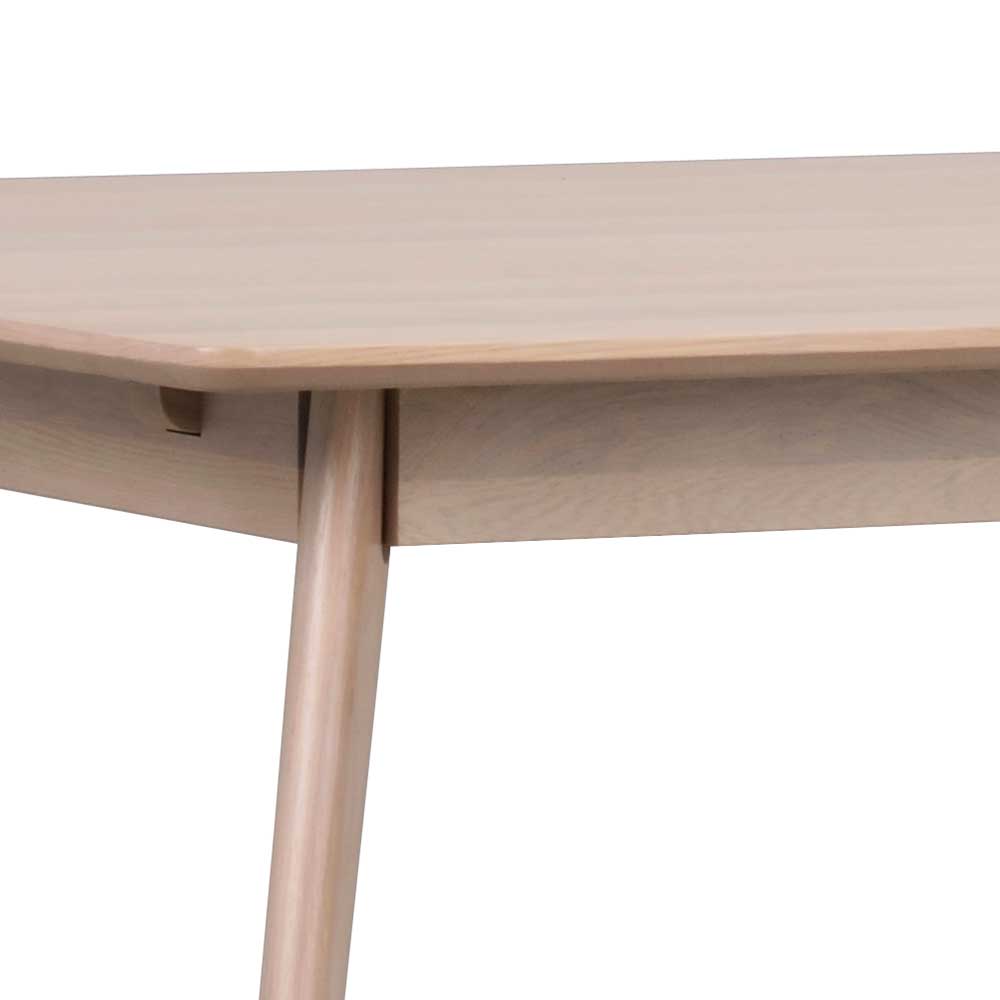 Teilmassiver White Wash Tisch in Eiche - Navassa