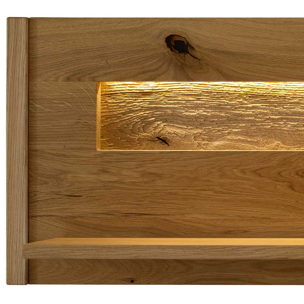 Rustikales Wandboard aus Wildeiche massiv - Millena