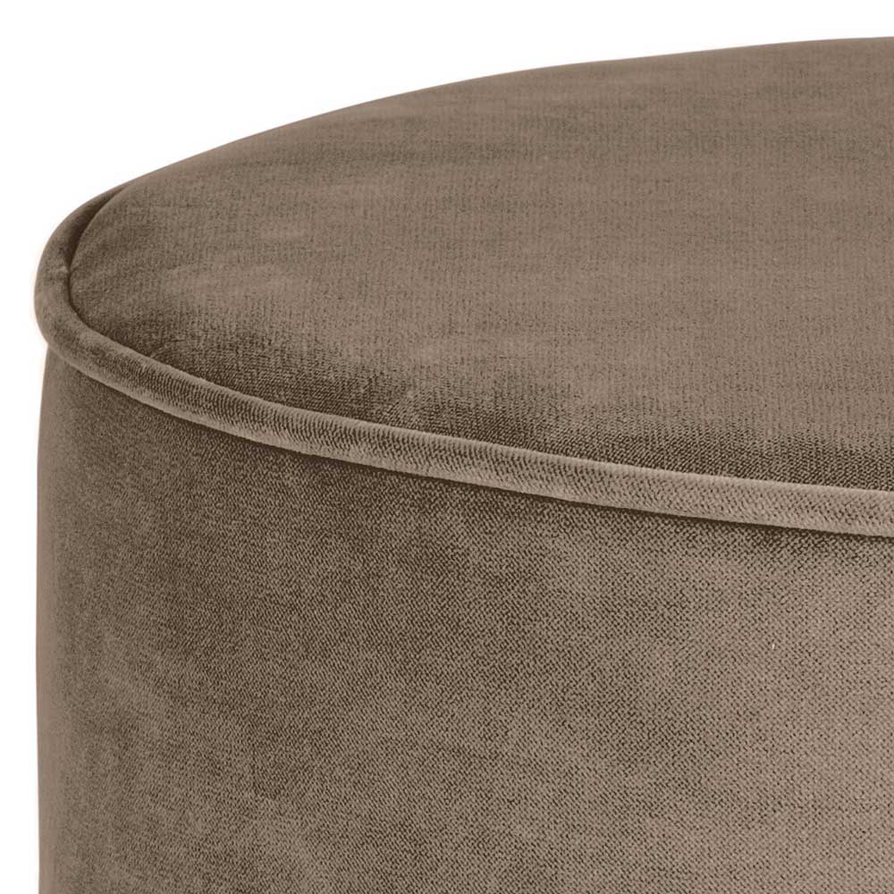 Samt Polsterhocker im Zylinder Design - Griffina