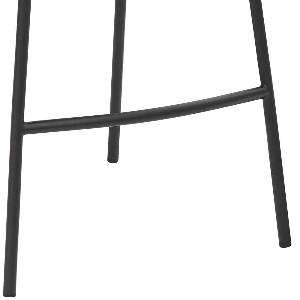 Bar Stuhl in Grau & Schwarz - Cressedia