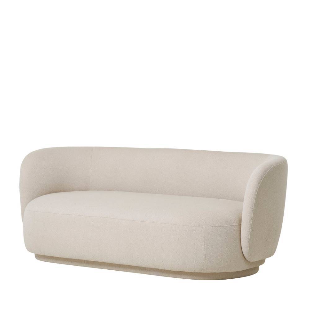 Design-Sofa in Beige Boucle - Montao