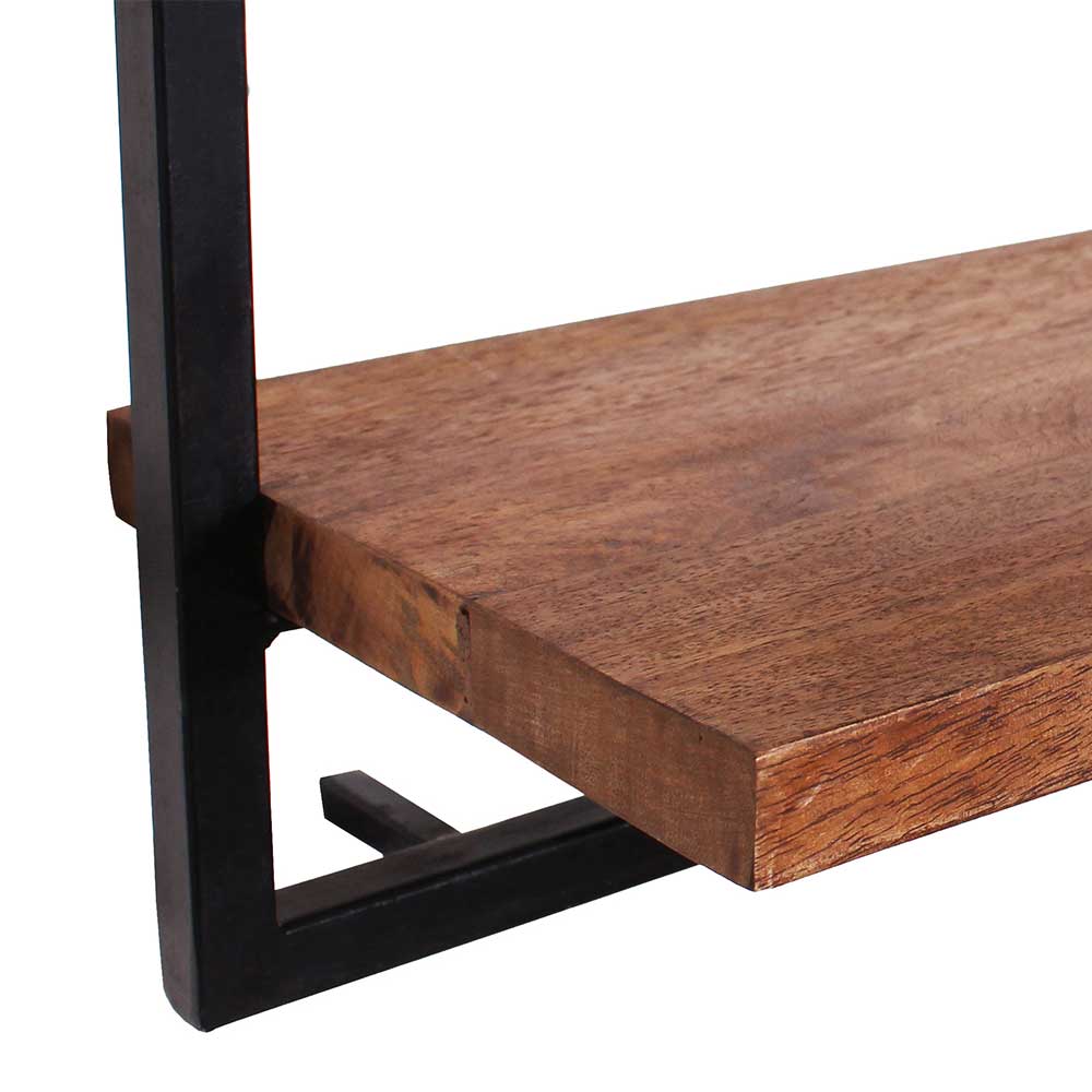 Altmetall Hängeregal mit Holz Board - Mendoza