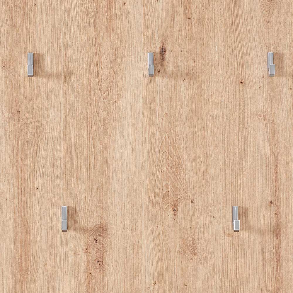 84x135x27 Garderobenpaneel mit fünf Kleiderhaken - Cluster