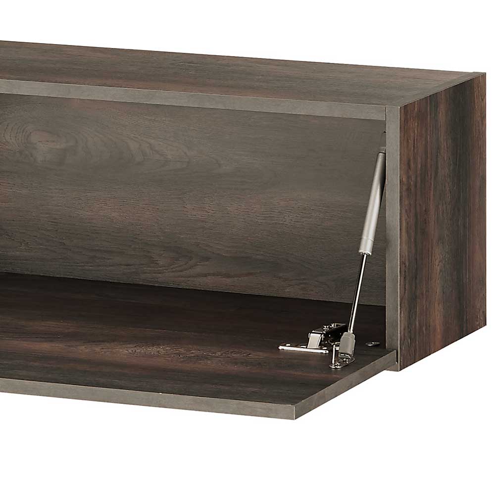 Wohnzimmer Oberschrank in Eiche Dunkel - Mundo