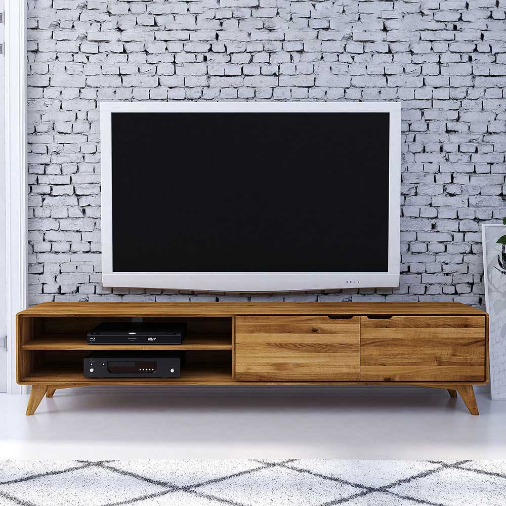 220cm lange TV Kommode aus Wildeiche - Eavy